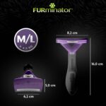 FURminator deShedding Tool für Katzen M/L – Unterfellbürste für Kurzhaar – Bild 5