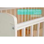 Marsell Babybett Weiß höhenverstellbar – Umbaubar zum Juniorbett mit Aloe Vera Matratze – Bild 9