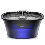 BalimoPet Katzenbrunnen 2,5L – Ultra leiser Trinkbrunnen mit Aktivkohlefilter & LED