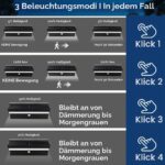 HOTUT Solar-Wandleuchte mit Bewegungsmelder 4400 mAh – 1500 lm IP65 für Aussen – Bild 7