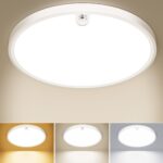 OUILA LED Deckenleuchte 18W mit Bewegungsmelder – 2000 Lumen Sensor-Deckenlampe für Innen