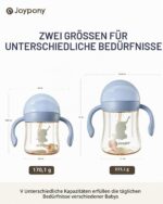 Joypony PPSU Trinklernbecher 266ml mit Strohhalm – Auslaufsicher ab 6 Monate – Bild 7