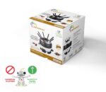 LITTLE BALANCE Happy Fondue 8 – Elektrisches Fondue-Gerät für 8 Personen mit 2L Caquelon – Bild 7