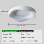 meibeileil LED-Deckenleuchte 52cm Dimmbar mit Fernbedienung – Moderne Deckenlampe 3000K-6500K – Bild 3