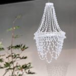 USJOK Solar-Kronleuchter mit Kristallsträngen – Elegante LED-Hängeleuchte für Garten & Terrasse – Bild 8