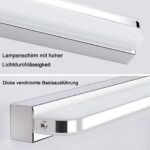 Talwei Spiegelleuchte 42cm 9W Naturweiß – LED Badlampe IP44 Wasserdicht Edelstahl – Bild 6