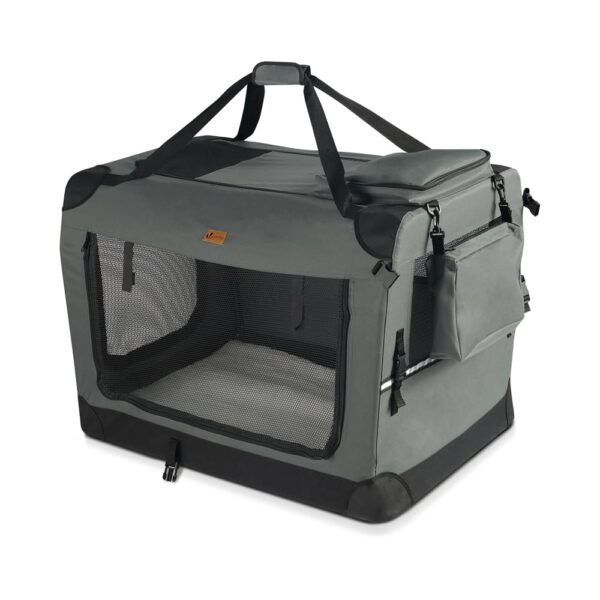 VOUNOT® Hundebox faltbar M (60x44x44cm) – Transportbox für Hunde & Katzen mit Oxford-Gewebe