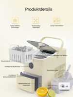 FOHERE Eiswürfelmaschine 14 kg – Schnelle Eisproduktion in 5 Min mit 2 Grössen – Bild 9