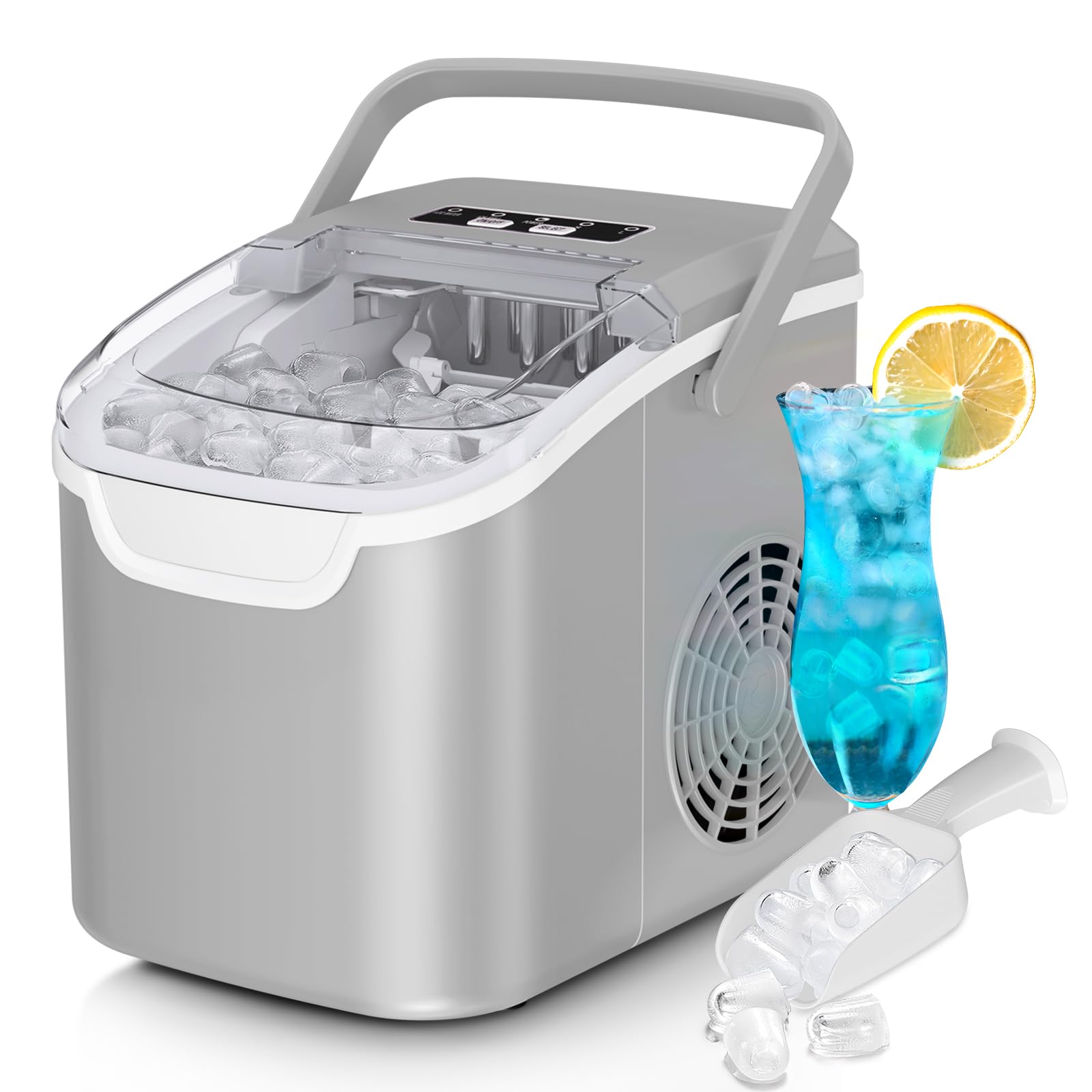 Antarctic Star Eismaschine – 11,8 kg/Tag Kugeleis in 6 Minuten für Zuhause & Party
