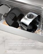 5L Katzenbrunnen Edelstahl mit 4-stufigem Filtersystem – Kabelloser Trinkbrunnen für Katzen & Hunde – Bild 9