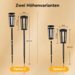 6er Set Solar Gartenleuchten IP65 Wasserdicht – Automatische Wegbeleuchtung für Garten & Terrasse – Bild 6