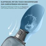 PIWOSGOL 800ml Hundetrinkflasche – Auslaufsicher & Wassersparend für Unterwegs – Bild 3