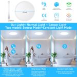 Heyseven LED Deckenleuchte 24W mit Radar-Bewegungsmelder & Fernbedienung – dimmbar, 3 Farbtemperaturen – Bild 6