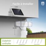 Philips 3600LM Solar-Flutlicht mit Bewegungsmelder & 5m Kabel – Intelligente Aussenbeleuchtung für Garten & Hof – Bild 8
