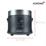 Korona Reiskocher 58011 mit Dampfgarer – Digitaler Reiskocher mit Warmhaltefunktion – Bild 2
