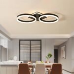 Liyabber LED Deckenleuchte 42W Dimmbar – 2-Ring Design mit App & Fernbedienung – Bild 6
