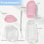 Liphier Hundetrinkflasche 350ml 2-in-1 mit Futterbehälter – Lecksicher für Wandern & Reisen – Bild 2