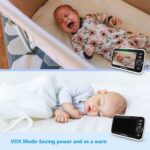 HelloBaby Babyphone mit 2 Kameras & 5" Split-Bildschirm – Sichere Überwachung ohne WLAN – Bild 4