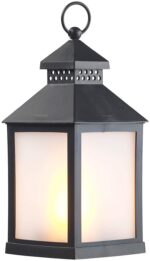 Lunartec LED-Laterne Outdoor mit Flammeneffekt & Timer – Stimmungslicht für Balkon & Terrasse