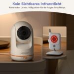 jeeber 2K/3MP WLAN Babyphone mit 5-Zoll-IPS Monitor – 360° HDR-Nachtsicht & App-Steuerung – Bild 5