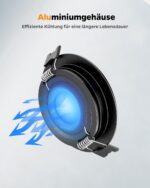 Sanyoung 3er Set LED Einbaustrahler 12V Dimmbar 3000K IP44 – Ultradünn für Wohnmobil & Boot – Bild 6