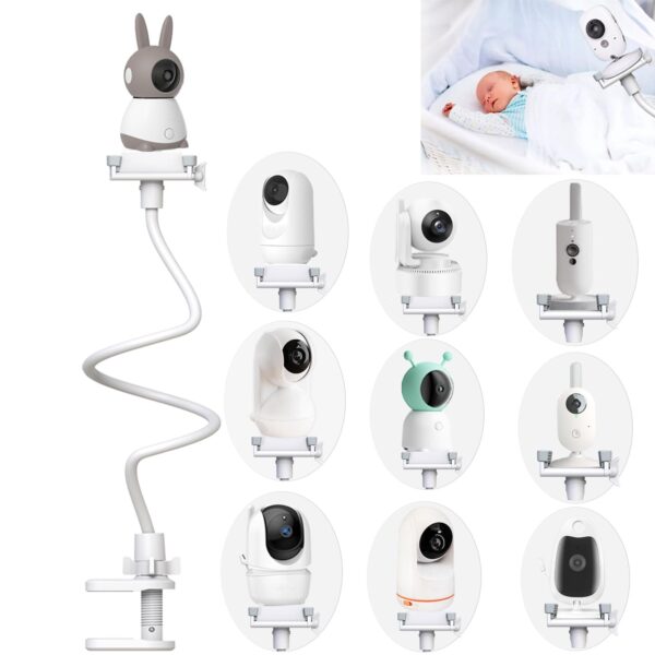 EYSAFT Babyphone Halterung 85 cm – Flexible Kamerahalterung für alle gängigen Modelle