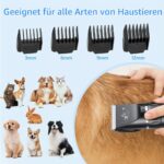 VSSHE Hundeschermaschine Kabellos mit 2 Geschwindigkeiten – Leise Haarschneidemaschine für Hunde, Katzen & Pferde – Bild 4