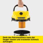 KÄRCHER WD 3 S V-17/4/20 Nass-/Trockensauger – 1.000 W Mehrzwecksauger mit Patronenfilter – Bild 2