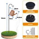 OUSFOT Solar-Gießkanne mit 90 LEDs & Kolibri-Projektion – Kaskaden-Gartenleuchte IP44 – Bild 8