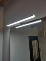 Azhien LED Spiegelleuchte 40cm 10W 820lm Kaltweiß – Badezimmerleuchte IP44 mit 3in1 Montage – Bild 11
