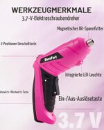 DuroFort 3,7V Mini Akkuschrauber mit 25-teiligem Zubehör – Kompakt & kraftvoll – Bild 3