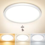NIBSHOOM LED Deckenleuchte 30cm mit Radar-Bewegungsmelder IP44 – 24W Smartlight für Innen