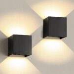 ZHMA 2er Set Wandleuchte 12W – Verstellbar Up & Down mit IP65 Wasserschutz