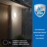 ANWIO LED Wandleuchte Rund 14W 4000K IP54 – Innen & Außen für Bad, Flur, Garten – Bild 2