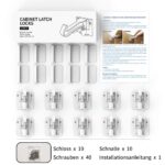 CalMyotis Kindersicherung Schrank & Schubladen – 10er Set mit Starkklebstoff für sicheren Schutz – Bild 7