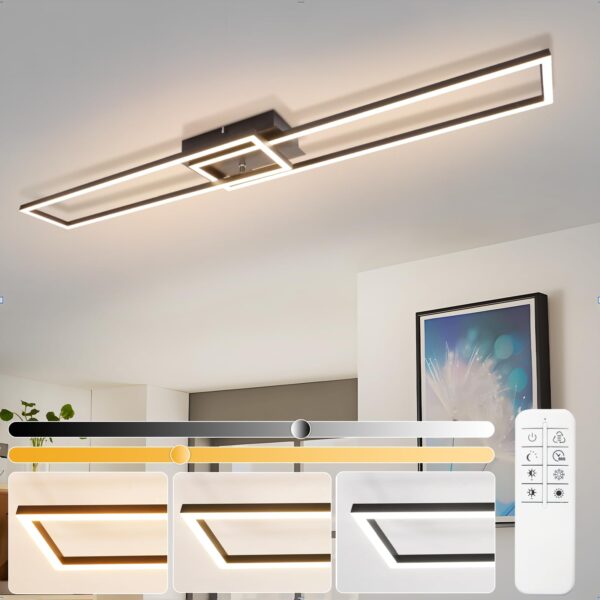Homefire LED-Deckenleuchte 36W – Dimmbar mit Fernbedienung für Wohnzimmer & Küche