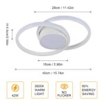 Comely LED Deckenleuchte 42W 4800LM Ø40cm Warmweiss – Energieeffiziente Designleuchte – Bild 3