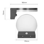 Miratic Wandleuchte mit Bewegungsmelder IP65 – Moderne Außenlampe 1300 lm Warmweiss – Bild 2
