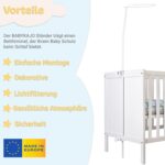 Babykajo Betthimmel Stange – Universelles Metallgestell für Babybetten – Bild 4