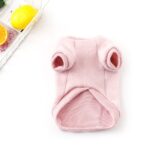 Flanell Hundemantel mit Schleife – Wärmender Pullover für kleine Hunde & Katzen – Bild 3