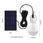 SCNNC 3W LED Solarlampen mit 3,45m Kabel – Tragbare Solar Lanterne für Camping & Notfall (2er Set) – Bild 2