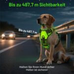 AUAUY LED-Hundegeschirr Grösse L – Aufladbar, Reflektierend & Atmungsaktiv – Bild 7