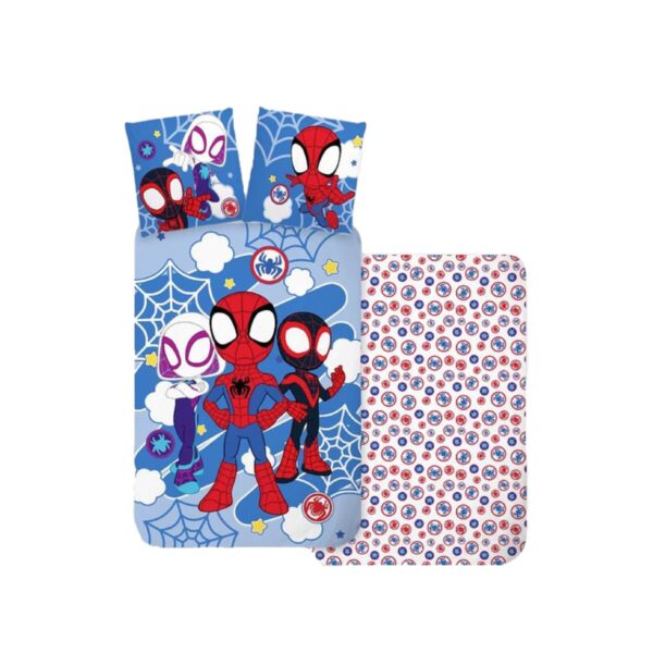 BrandMac Spidey Baby Bettwäsche Set 100x135 cm – Baumwolle für Babys