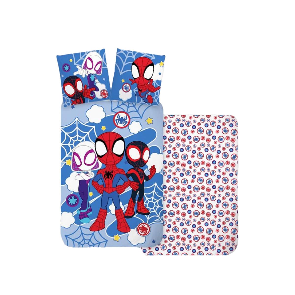 BrandMac Spidey Baby Bettwäsche Set 100x135 cm – Baumwolle für Babys
