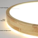YYUTLUO LED Deckenleuchte Ø30 cm mit Eichenholz – 360° Naturweiß 4500K für Wohnraum & Büro – Bild 5