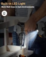 AKZWOXRO Akkuschrauber Bürstenlos 21V mit 45Nm – Profi-Bohrmaschine für DIY & Handwerk – Bild 6