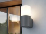 Trio Leuchten Hoosic Aussenwandleuchte Aluminium anthrazit – IP44 Spritzwasserschutz – Bild 2