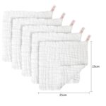 Koo-dib Musselin Tücher 30er Set – Mulltücher 25x25 cm für Babys & Neugeborene – Bild 2