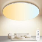 ONDTA LED Deckenleuchte 45W, 5300 lm, Dimmbar 2700K–6500K, IP54 Wasserdicht