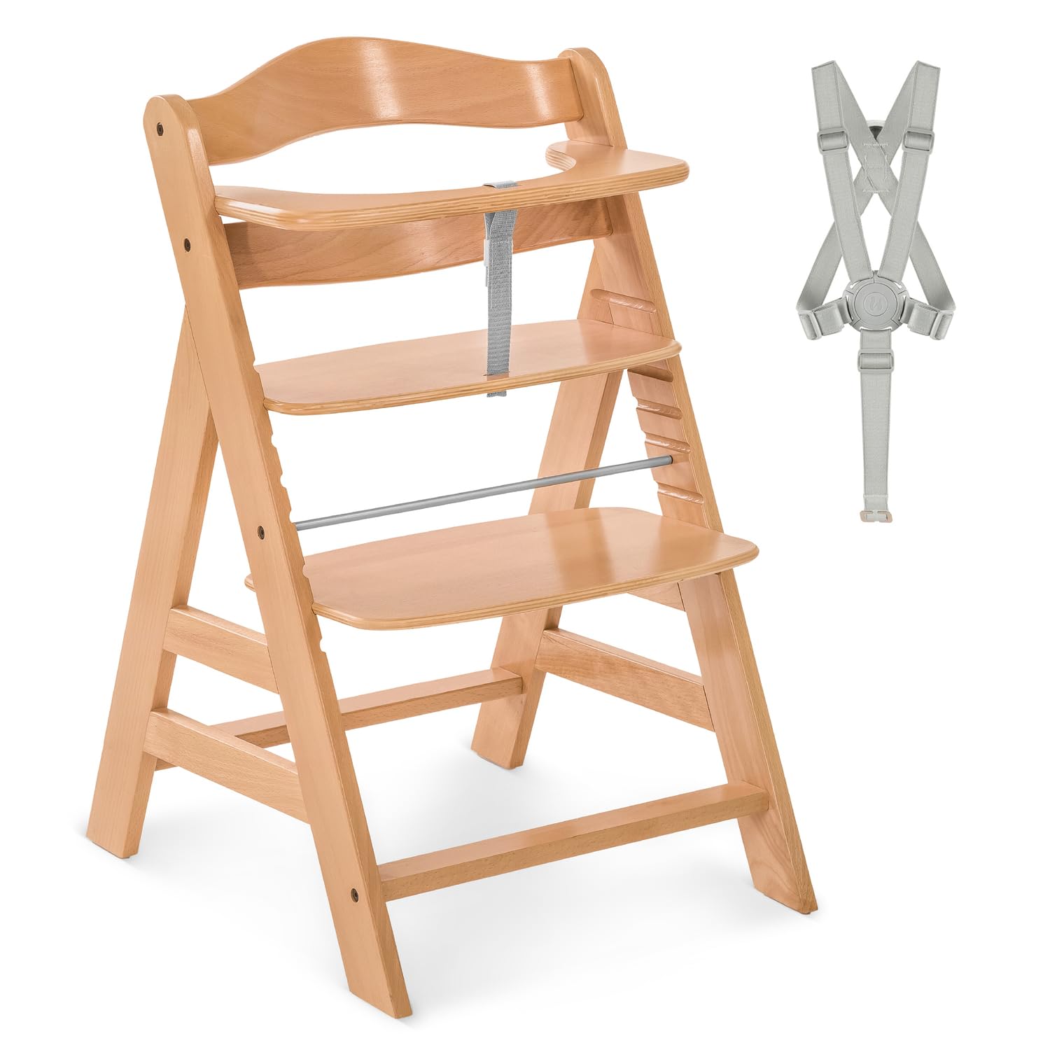 hauck Alpha+ Holz-Hochstuhl – Mitwachsend von 6 Monaten bis 90 kg für Familien